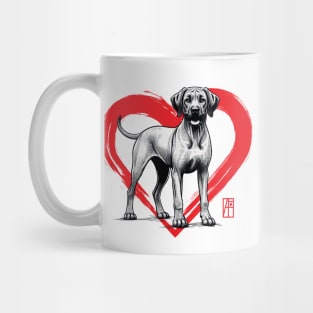 I Love My Rhodesian Ridgeback - I Love my dog - Brave dog Mug